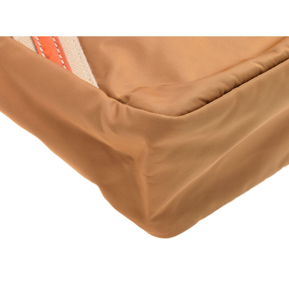 PRADA tote bag brown ostrich leather brooch - Picture 6 of 11